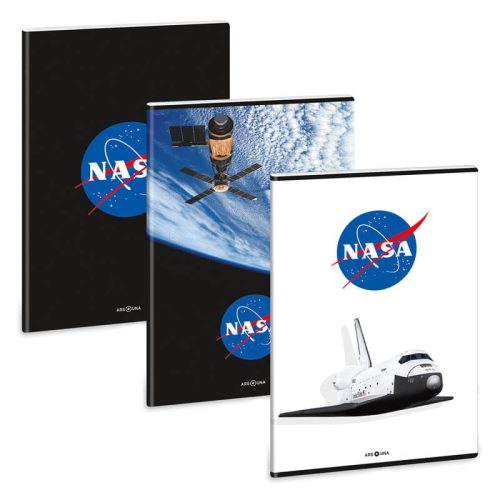 NASA tűzött füzet A/4, 40 lap vonalas, 1db, 2022-es