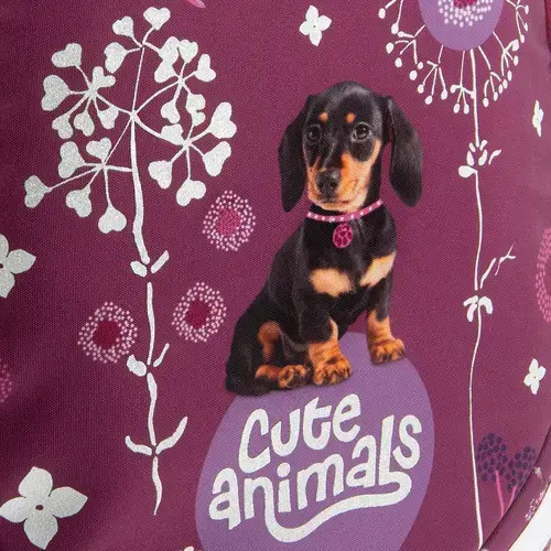 Cuki állatok anatómiai iskolatáska, hátizsák, 42x33x21cm, puppy, kutyás