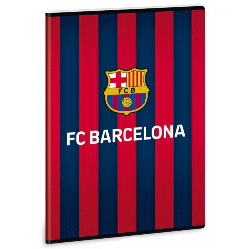 FC Barcelona füzet A/4, 40 lapos kockás, 1db, FCB logó csíkos háttérrel