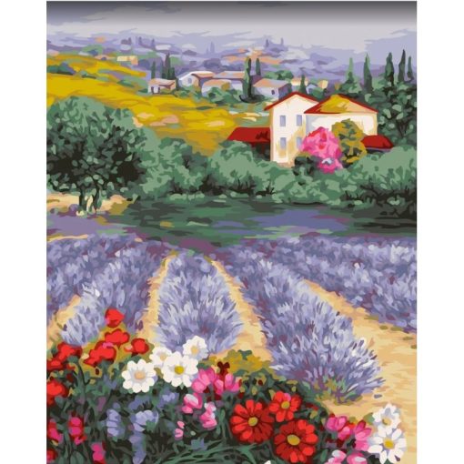 Festés számok szerint, Provence, 40x50cm