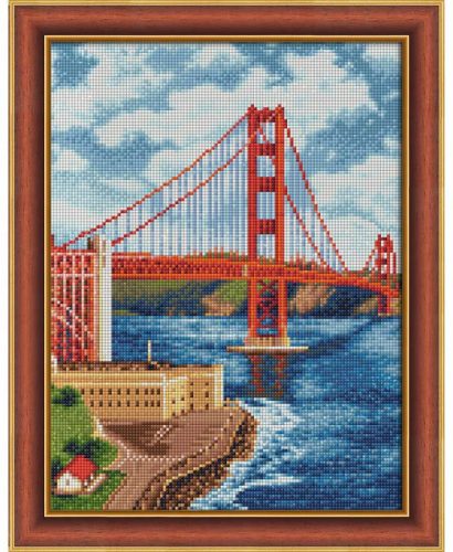 Gyémántfestés szett, Golden Gate híd, 30x40cm