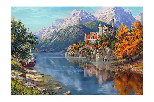 Gyémántfestés szett, Neuschwanstein kastély, 100x68cm