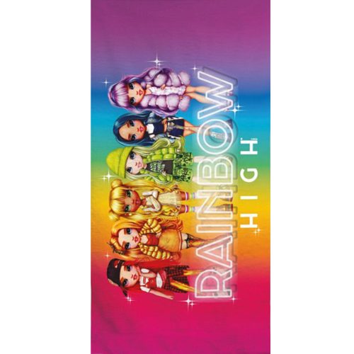 Rainbow High Team fürdőlepedő, törölköző 70x140cm (Fast Dry)