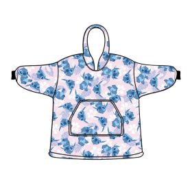   Lilo és Stitch, A csillagkutya Light Rose belebújós plüss polár takaró, poncsó 3-6 év