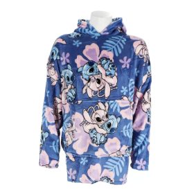   Lilo és Stitch, A csillagkutya Hibiscus belebújós plüss polár takaró, poncsó 3-6 év