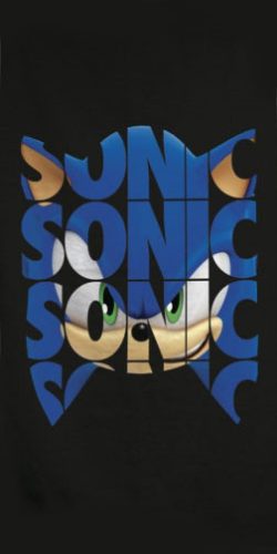 Sonic a sündisznó fürdőlepedő, törölköző 70x140cm (Fast Dry)