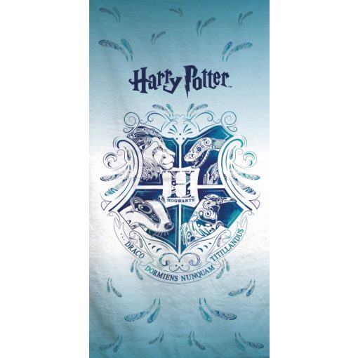 Harry Potter törölköző 70x140 cm, világos, címeres