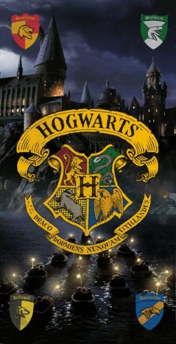 Harry Potter törölköző 70x140cm, Roxfort kastély