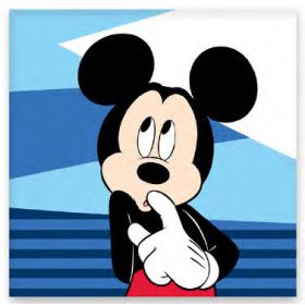   Mickey egér Shy kéztörlő, arctörlő, törölköző 30x30cm