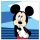 Mickey egér Shy kéztörlő, arctörlő, törölköző 30x30cm