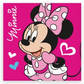   Minnie egér Love kéztörlő, arctörlő, törölköző 30x30cm