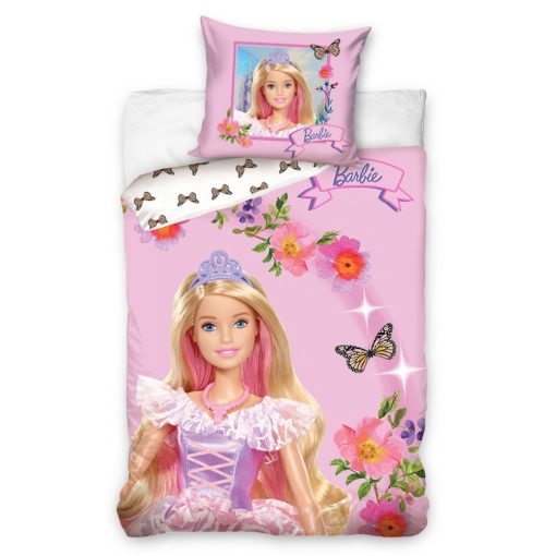 Barbie ágyneműhuzat szett 140x200 cm, pillangókkal