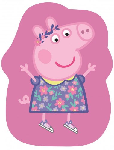 Peppa malac formapárna, díszpárna 31x43 cm