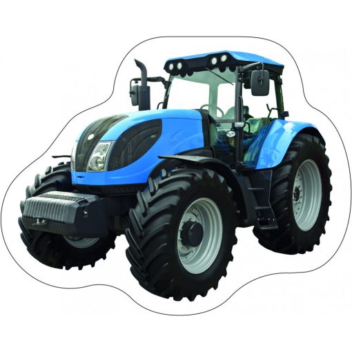 Traktor formapárna, díszpárna 36x34 cm