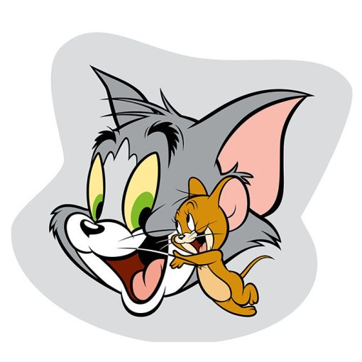 Tom és Jerry formapárna, díszpárna 32x32 cm