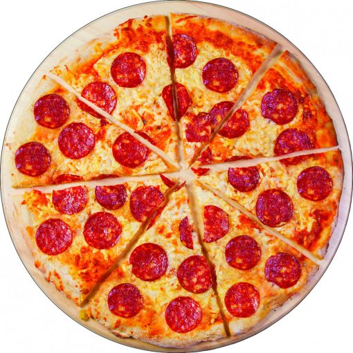 Pizza formapárna, díszpárna 38x38 cm