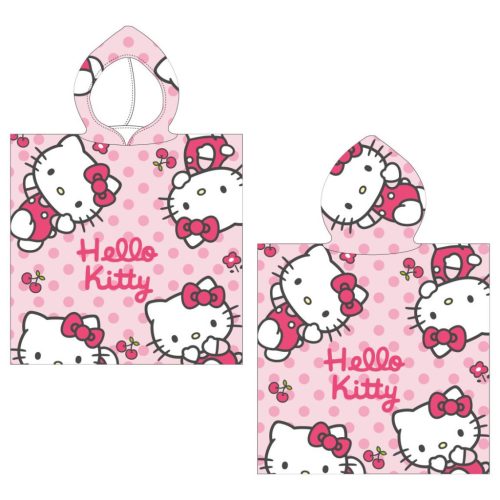 Hello Kitty Cherry strand törölköző poncsó 50x115 cm (Fast Dry)