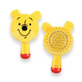 Micimackó Yellow  mini plüss hajkefe 13 cm