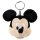 Mickey egér Smile Clip plüss kulcstartó 10 cm