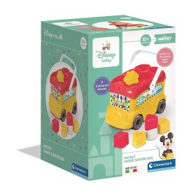 Mickey egér Yellow formaválogató busz Clementoni