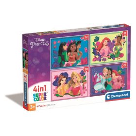 Hercegnők Whimsical 4 az 1-ben puzzle Clementoni