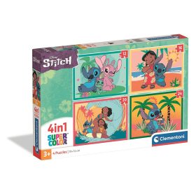   Lilo és Stitch, A csillagkutya Ohana Moments 4 az 1-ben puzzle Clementoni