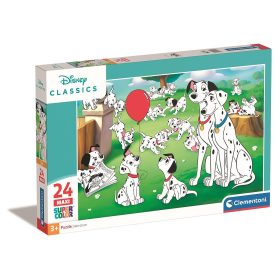 101 kiskutya Puppy Parade 24 db-os maxi puzzle Clementoni