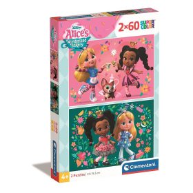   Alice Csodaország cukrászdája Flowers 2x60 db-os puzzle Clementoni