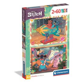   Lilo és Stitch, A csillagkutya Galactic Vacation 2x60 db-os puzzle Clementoni