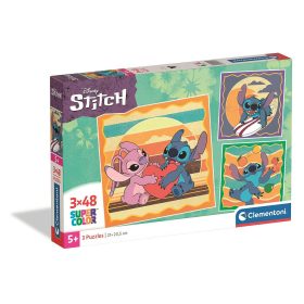   Lilo és Stitch, A csillagkutya Sunset 3x48 db-os puzzle Clementoni