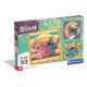 Lilo és Stitch, A csillagkutya Sunset 3x48 db-os puzzle Clementoni