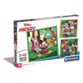 Mickey egér Clubhouse 3x48 db-os puzzle Clementoni