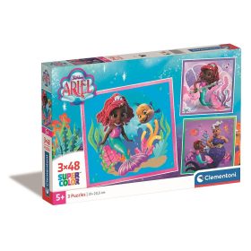 Hercegnők Junior Ariel 3x48 db-os puzzle Clementoni