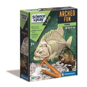   Világító piranha Archeo Fun régészeti készlet Clementoni