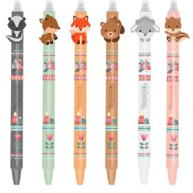   Radírozható golyóstoll, nyomógombos, Cool Pack Little Foxes, többféle