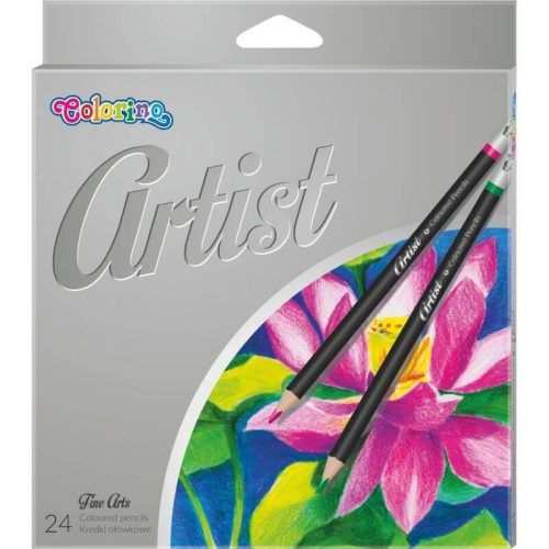 Színes ceruza készlet 24 db-os, Colorino Artist, kerek