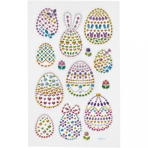 Gyémánt matrica, húsvéti tojások, 15x17cm