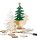 Karácsonyi fa dekoráció készítő kreatív szett, 15x17cm, erdő rénszarvassal