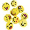 Figura gyöngyök, 10 mm, emoji, smiley, 60 db/csomag