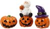 Halloweeni figurák, 3 db/csomag, 1,5-3,5cm magas