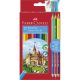 Faber-Castell színes ceruza készlet 12+3db