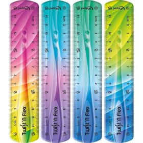  Meped vonalzó 15cm, törhetetlen, Maped Twist and Flex Decor