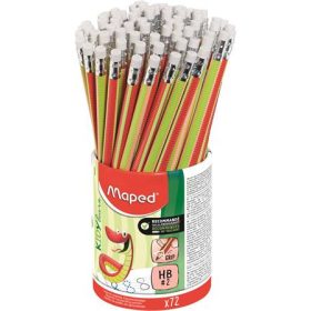   Grafitceruza HB, radírral, Maped Kidy Learn írástanuló ceruza, háromszög test, kétféle minta