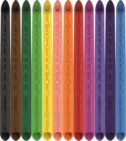 Színes ceruzakészlet 12 db-os, Maped Color Peps INFINITY, háromszög test