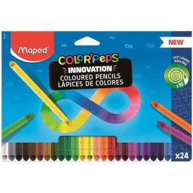   Színes ceruzakészlet 24 db-os, Maped Color Peps INFINITY, háromszög test