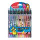 Filctoll és színes ceruzakészlet, 12+15 db-os, Maped Color Peps Monster