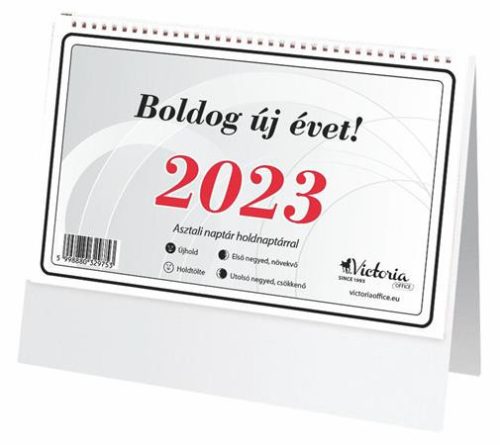 Asztali naptár, 2023, 19x14cm (hátlap nélkül)