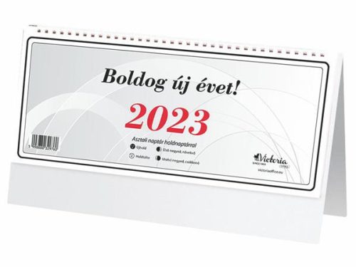 Asztali naptár, 2023, 29x14cm (hátlap nélkül)