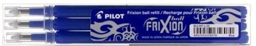 Radírozható rollertoll betét, 0,35 mm, törölhető, PILOT Frixion Clicker, kék, 1 db