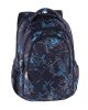 Pulse hátizsák, iskolatáska, 3 rekeszes, 46x32x25cm, Pulse Blast Trace, fekete-kék minta